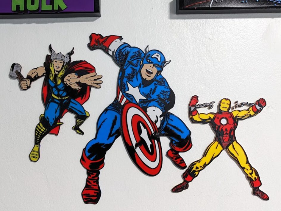 #270 Captain America Wall Art — vue 1