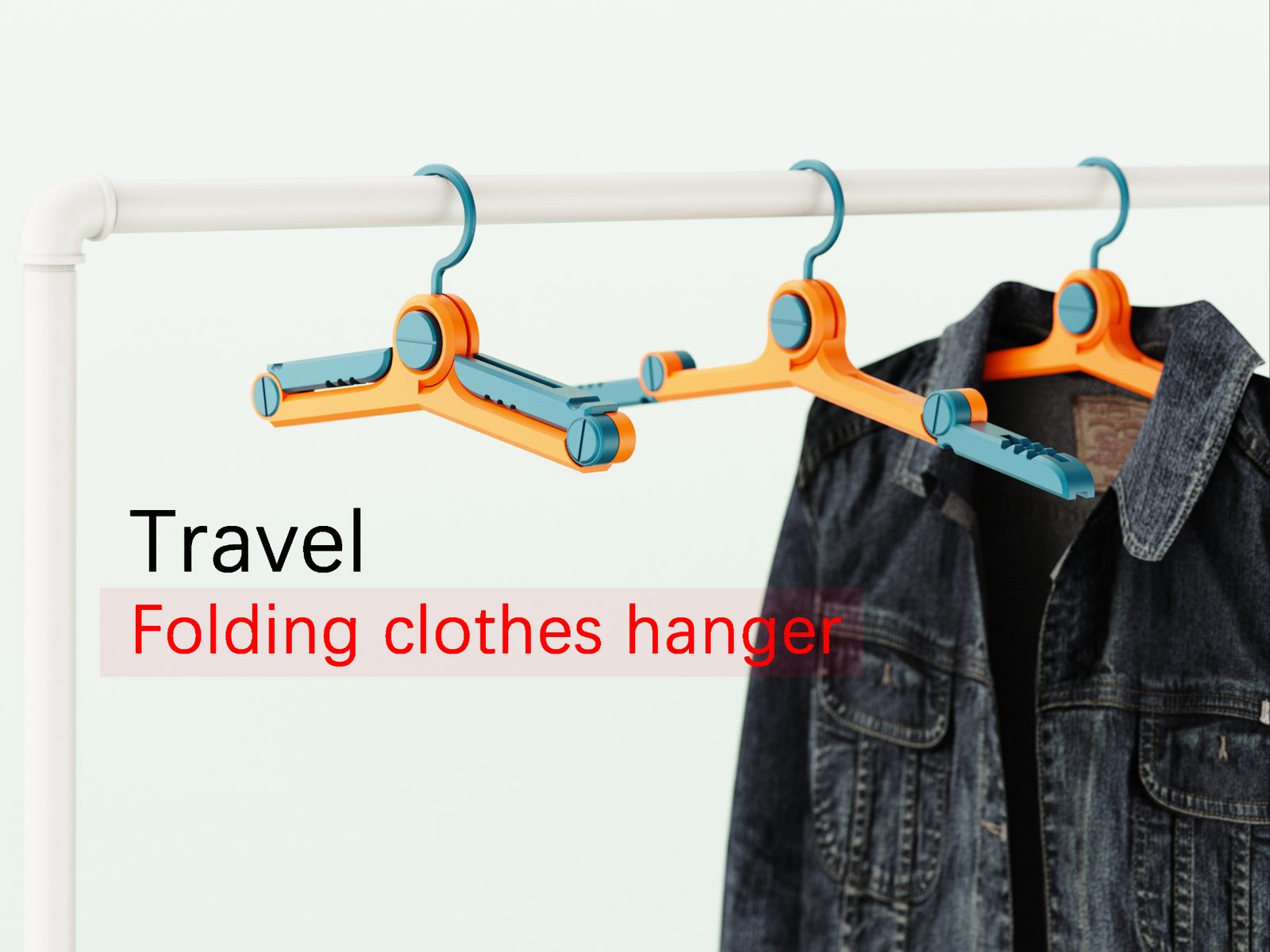 #276 Travel folding clothes hanger — vue 1