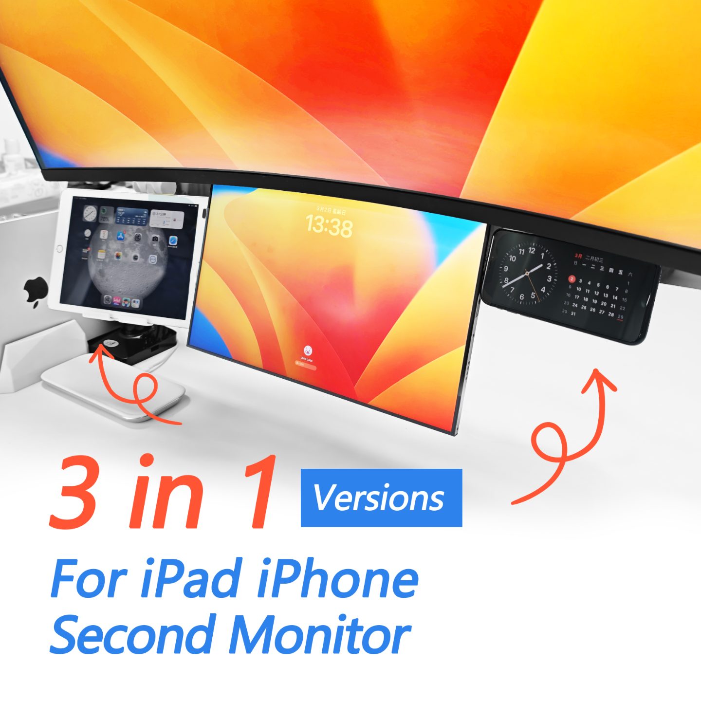 #278 Floating Second Monitor iPad iPhone Stand — vue 13