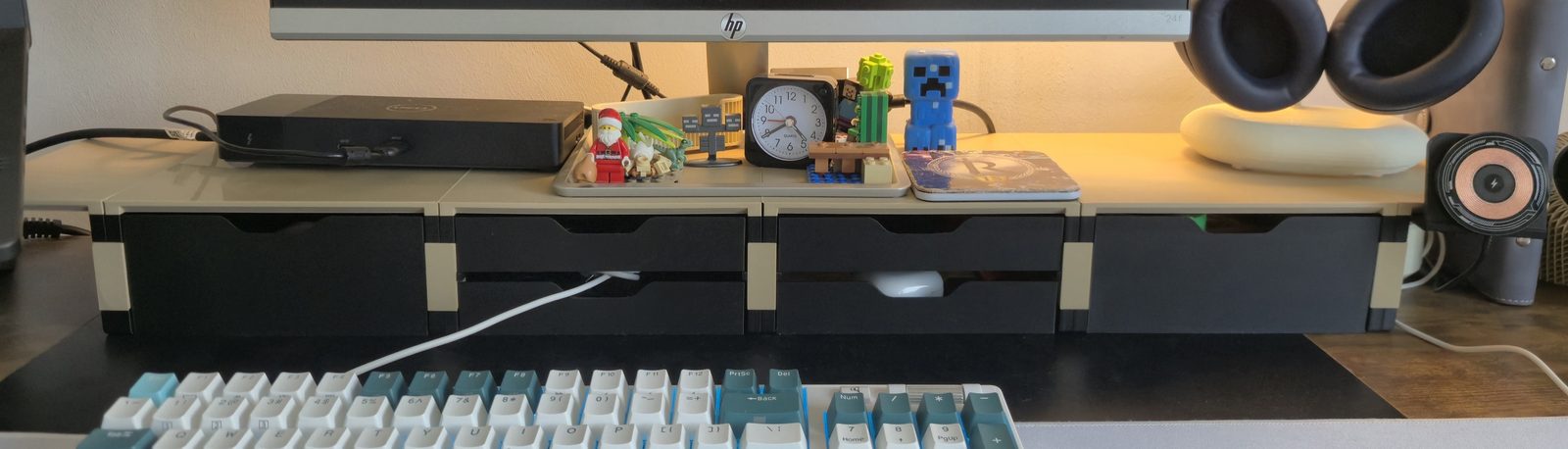 #279 Modular Desk Shelf Fully Printed • Screwable Addon — vue 6