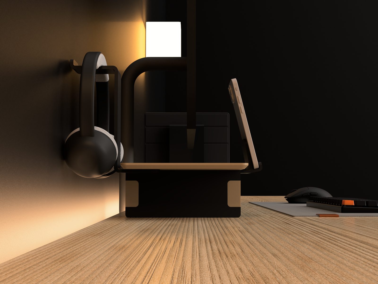 #279 Modular Desk Shelf Fully Printed • Screwable Addon — vue 30
