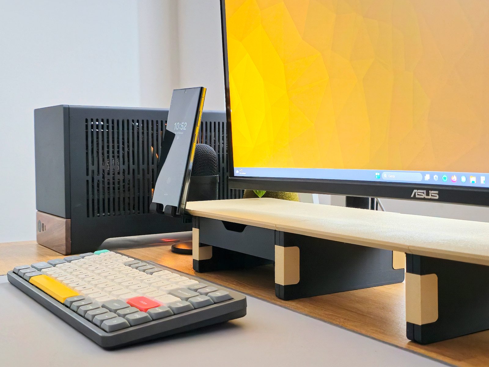 #279 Modular Desk Shelf Fully Printed • Screwable Addon — vue 32