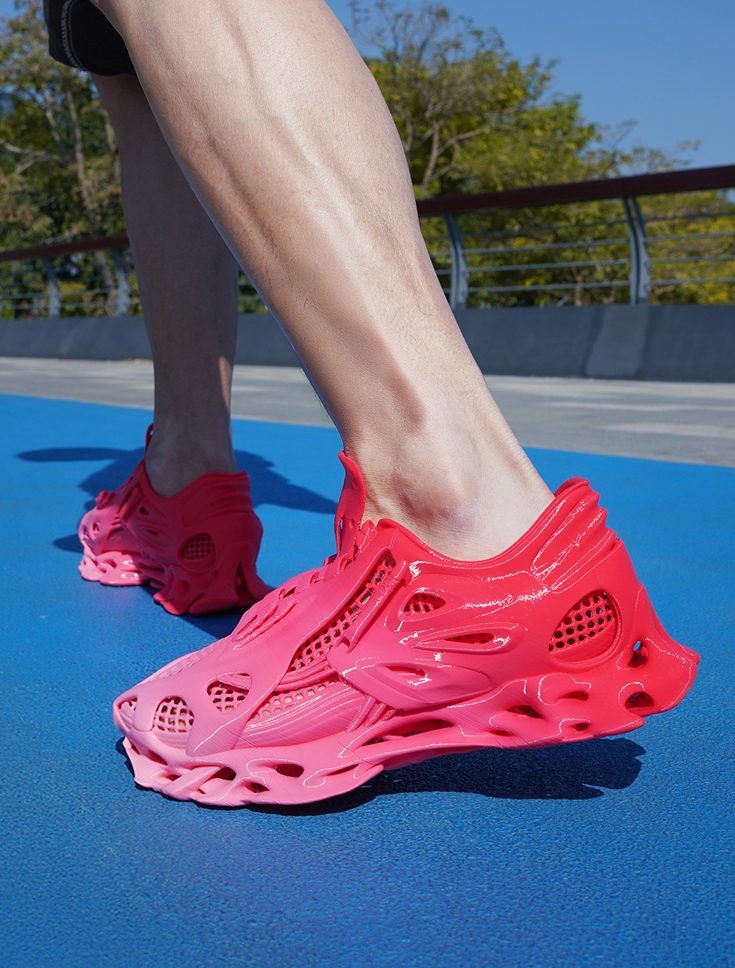 #284 Whaleberry - a 3D printed thick-soled casual shoe — vue 19
