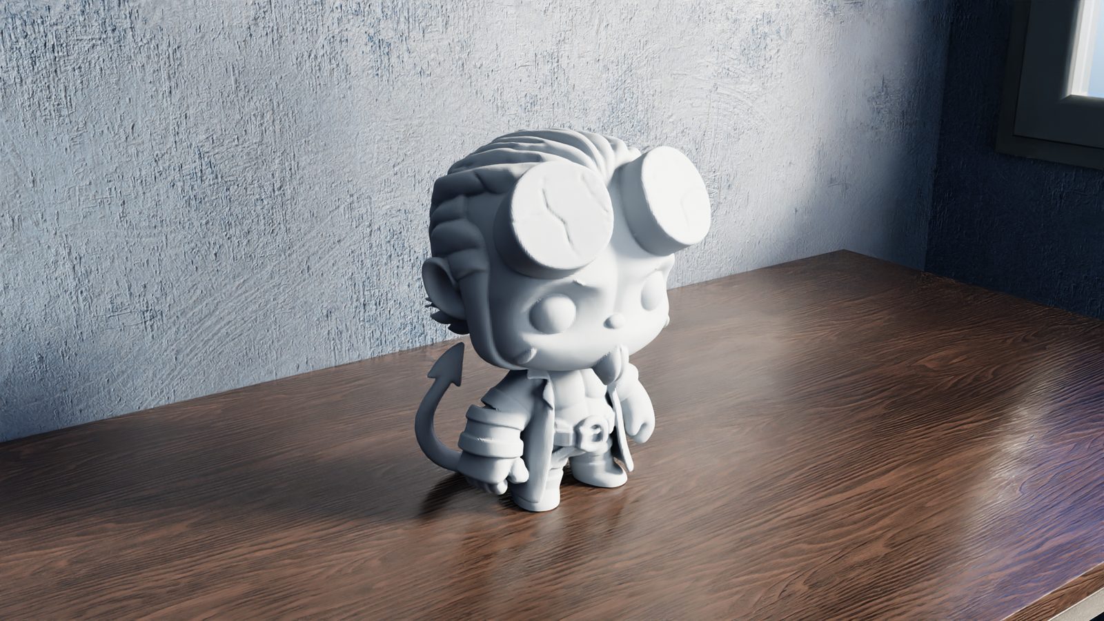 #288 Chibi Hellboy – Mini Demon Hero — vue 3