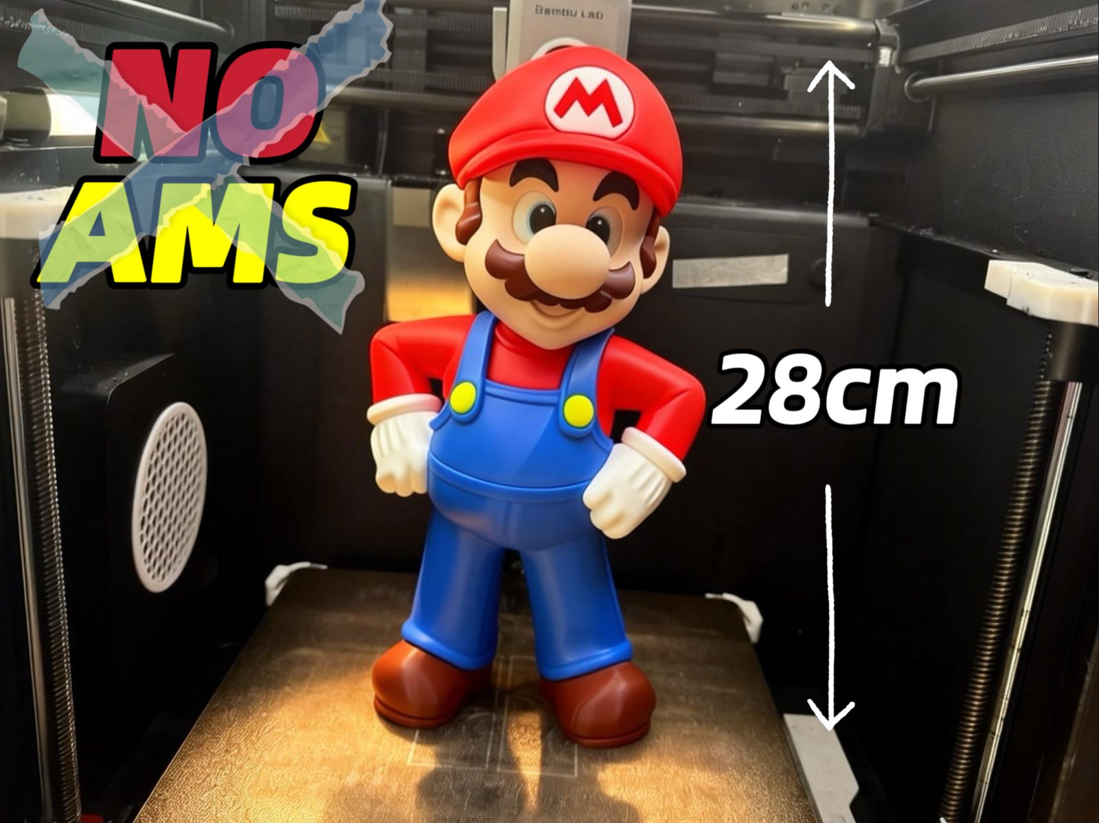 马里奥·超级马里奥系列 高度28cm（无需AMS）Mario·Super Mario Bros — vue 1