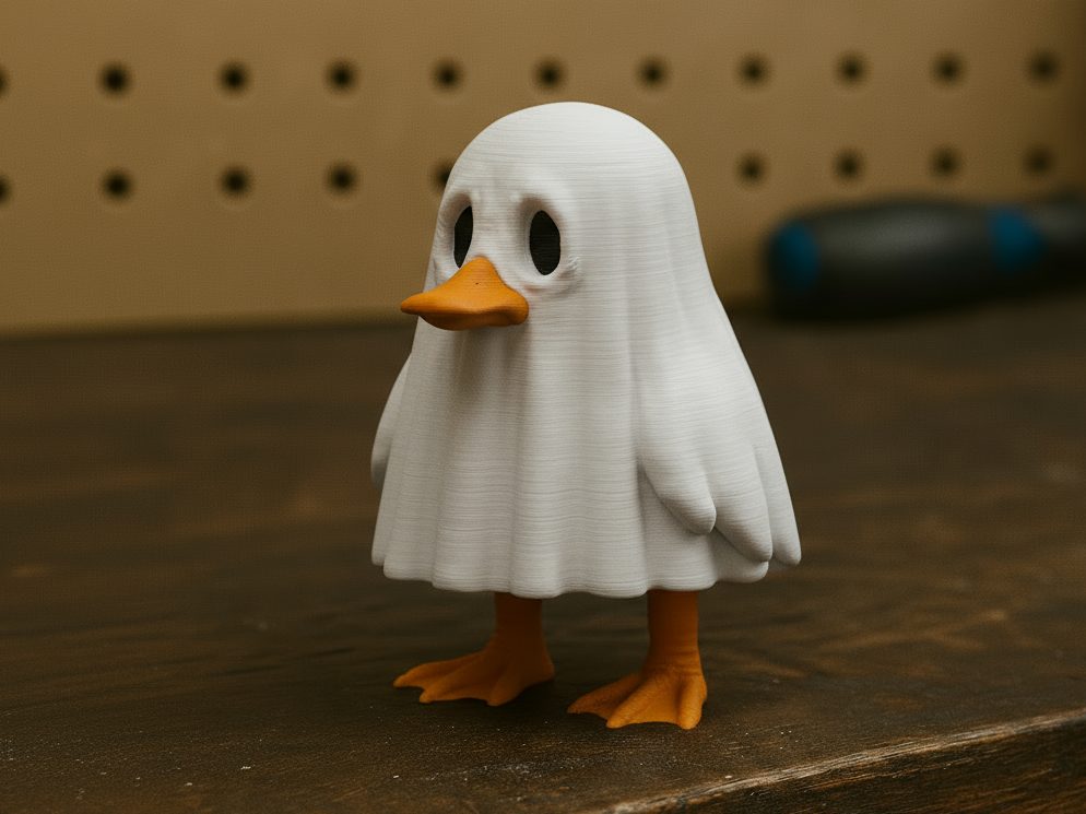 #302 The Ghost Duck - Halloween 3D Statue — vue 1