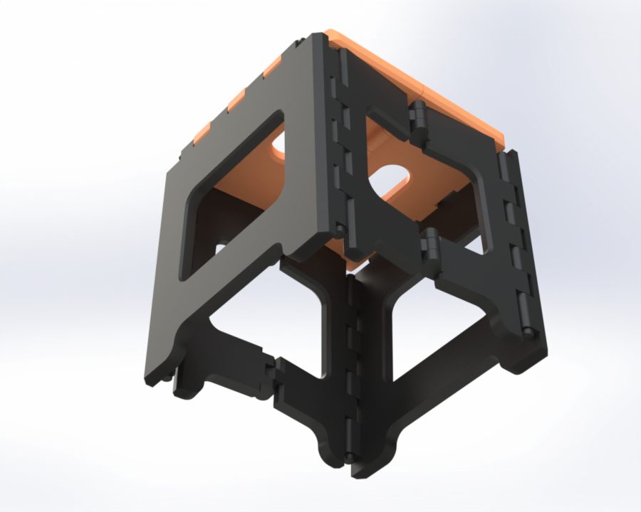 #309 HEAVY DUTY Foldable Chair Stool - Fully 3D Printed — vue 17