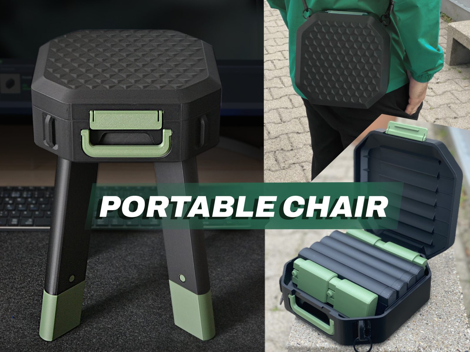 #310 Portable chair with suitcase function — vue 6