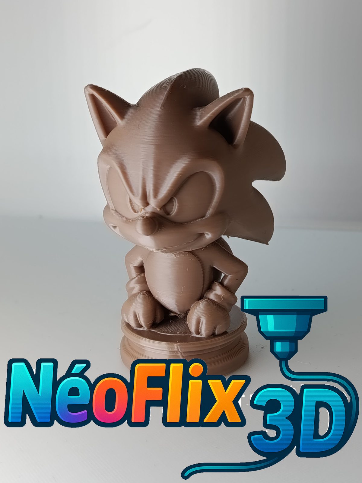 #315 Sonic, la vitesse incarnée - Figurine 3D stylisée — vue 3