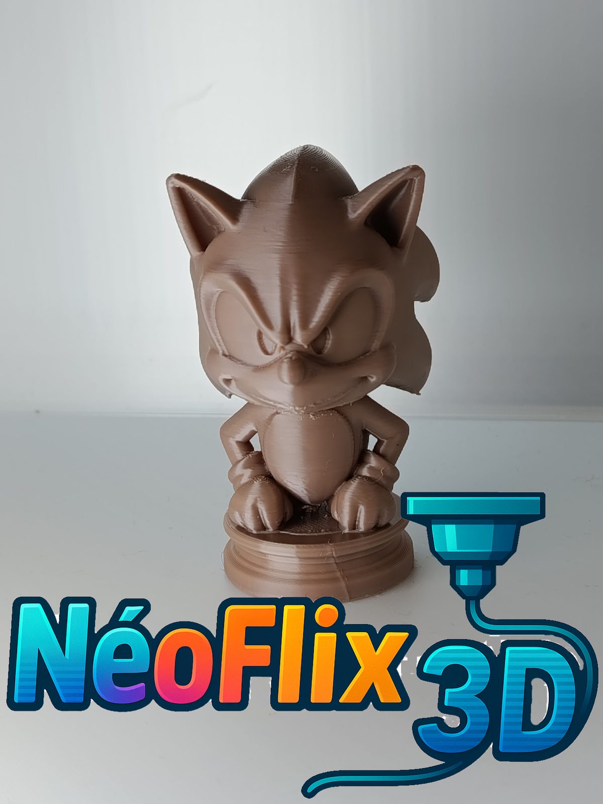 #315 Sonic, la vitesse incarnée - Figurine 3D stylisée — vue 5