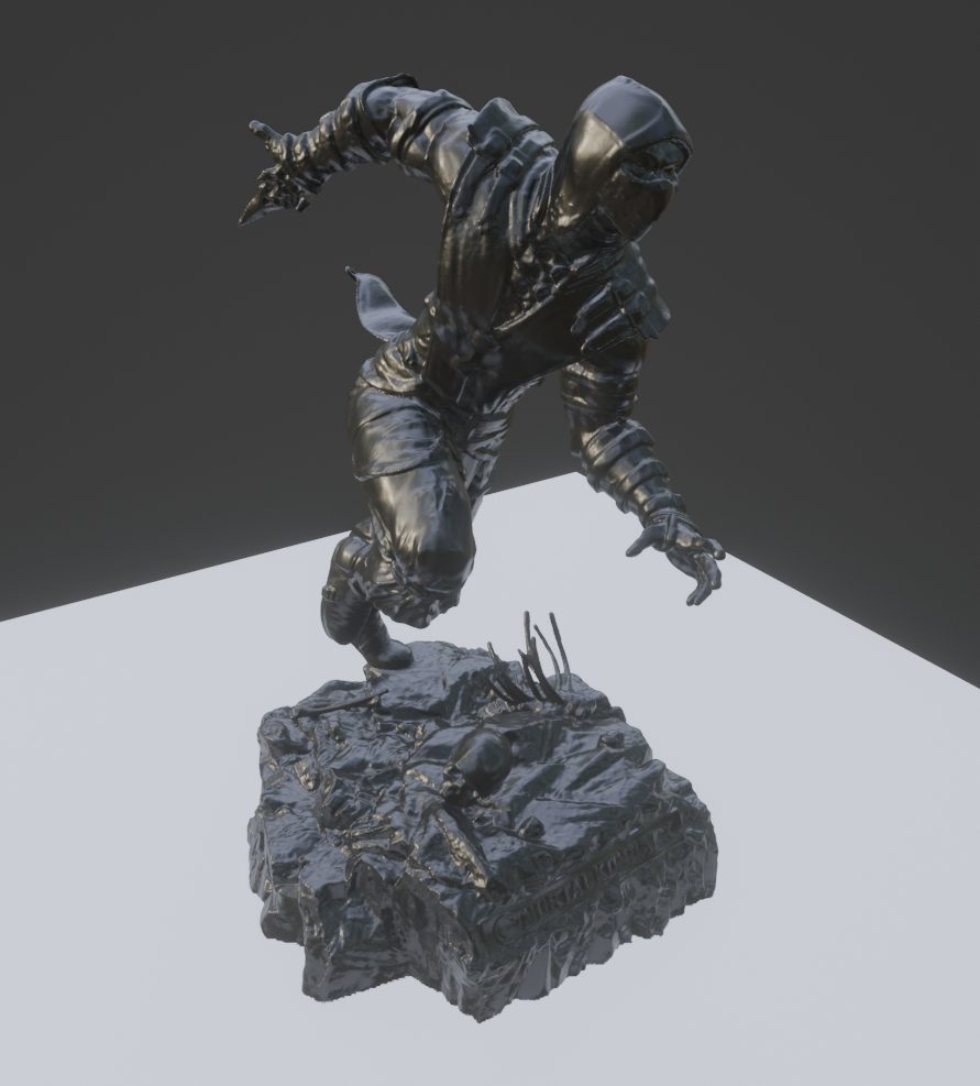 #319 Mortal Kombat X Collectors Edition Scorpion Statue — vue 3