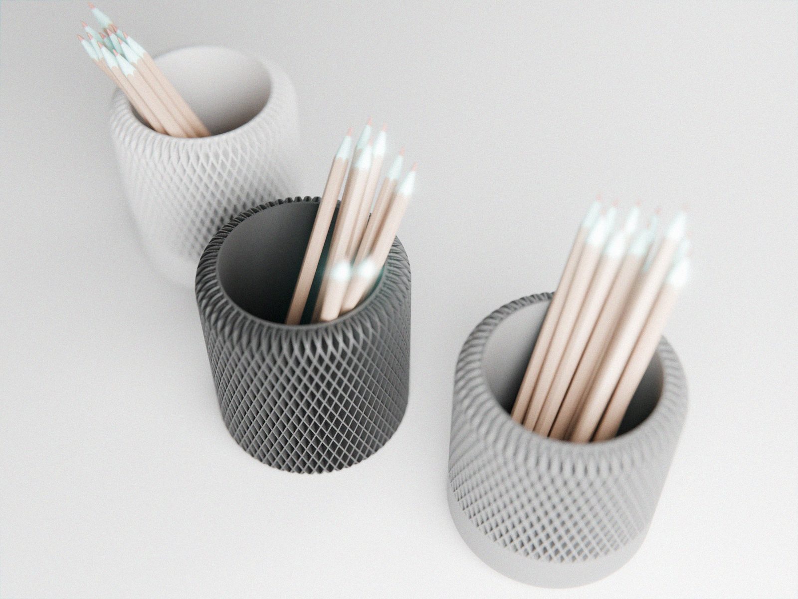 #320 Modern Japandi Pencil Holder (3 versions) — vue 10