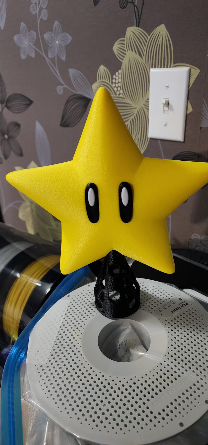 #326 Super Mario Star - Christmas Holiday Tree Topper — vue 8