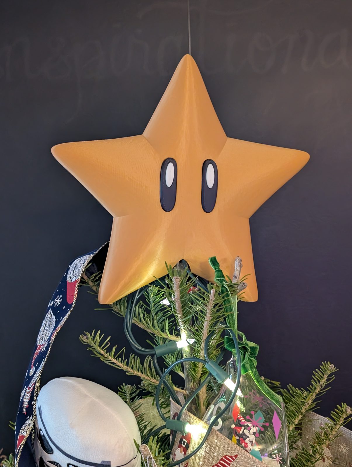 #326 Super Mario Star - Christmas Holiday Tree Topper — vue 12