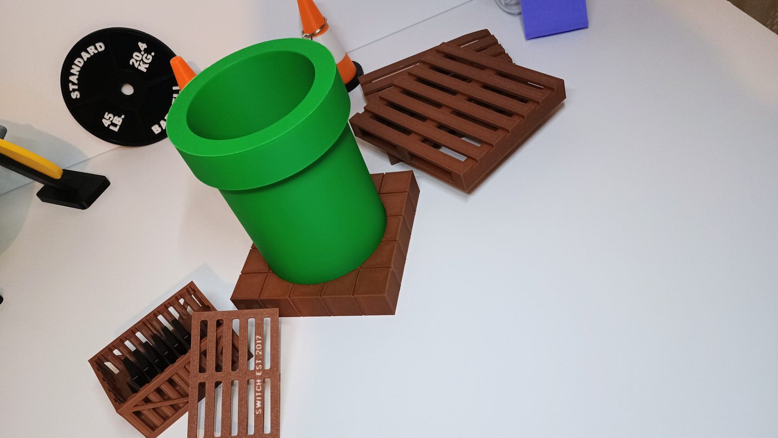 #327 Super Mario pipe pen pot — vue 4