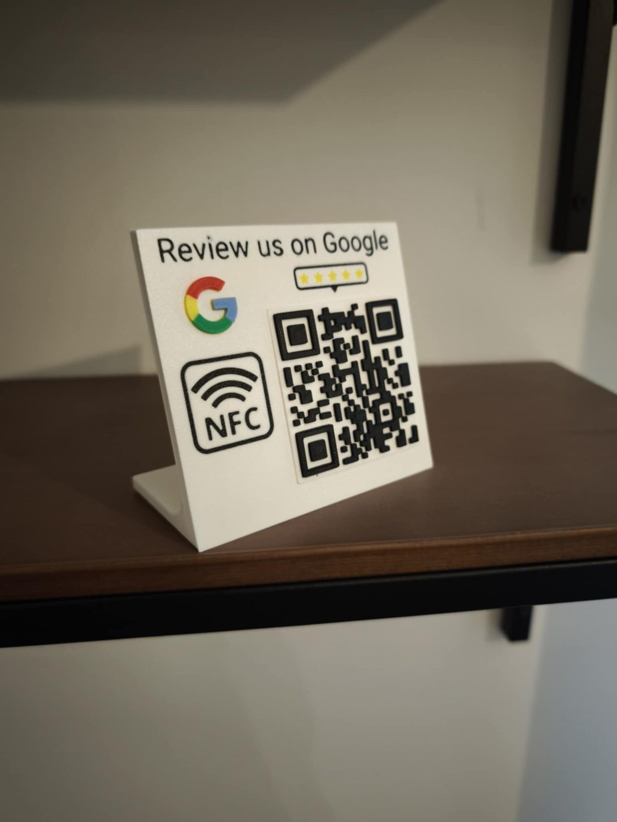 #331 Google review stand Easy customization! NFC+QR — vue 3
