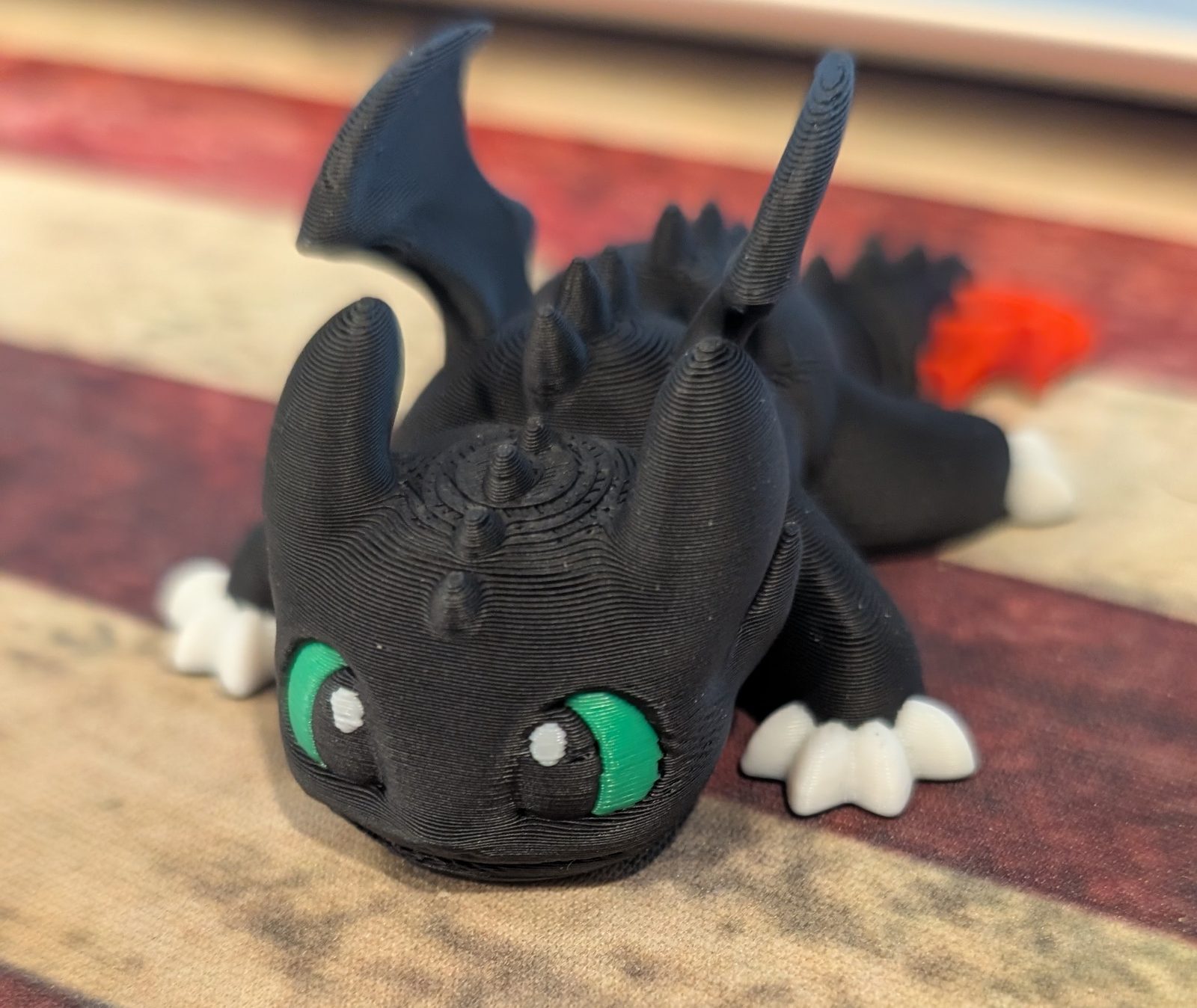 #344 Tiny Articulated Dragon Toothless Night Fury Flexi — vue 5