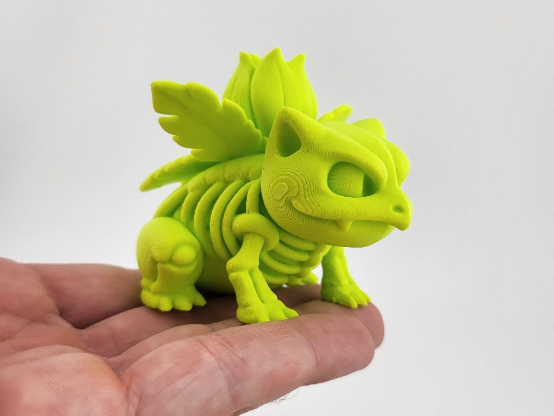 #345 Ivysaur Pokemon Skeleton Stylized kawaii cute — vue 1