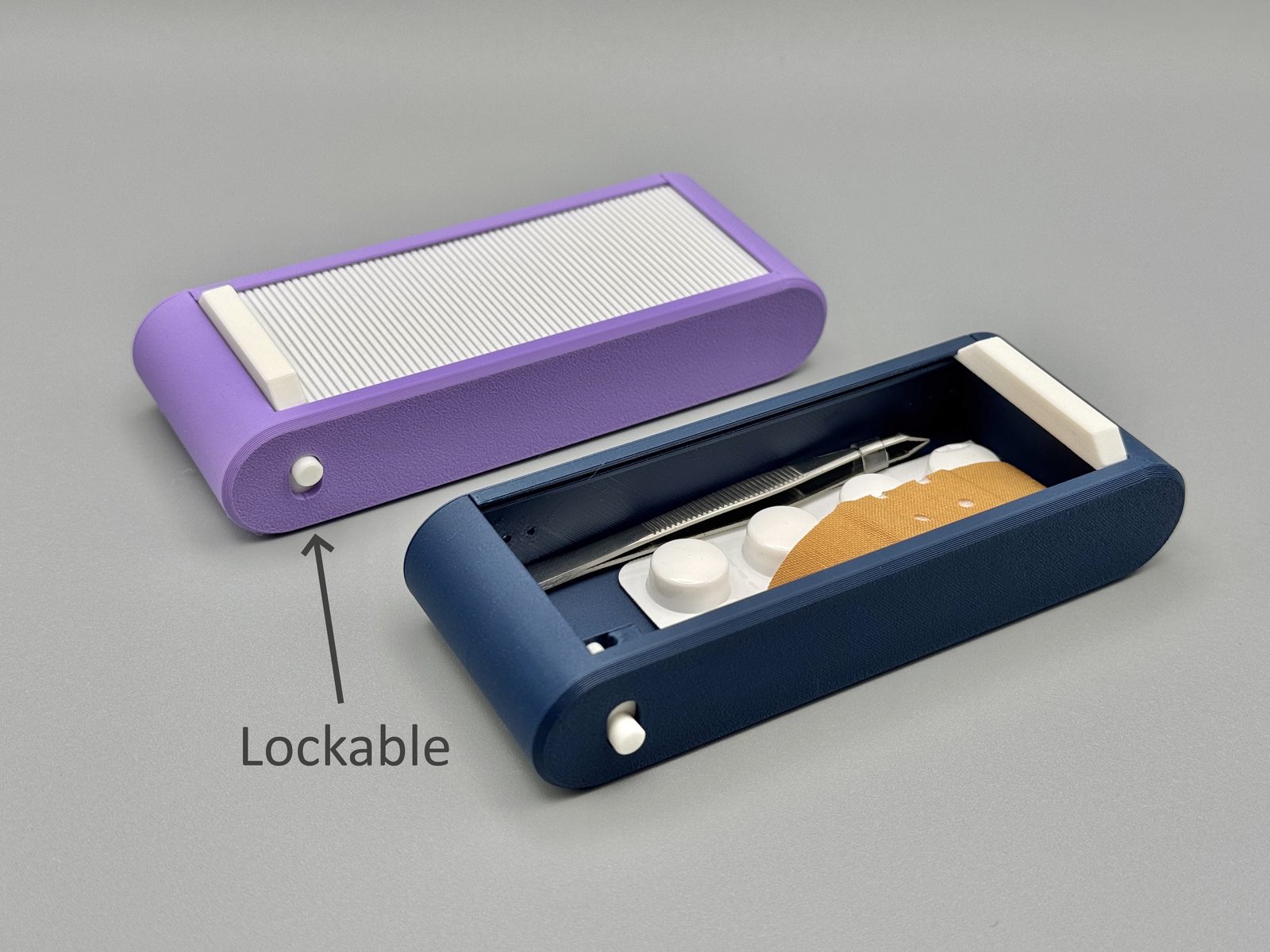 #352 Sliding case V2 (lockable) for small parts — vue 1