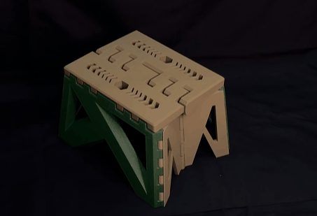 #358 Mecha-Style Folding Stool — vue 3