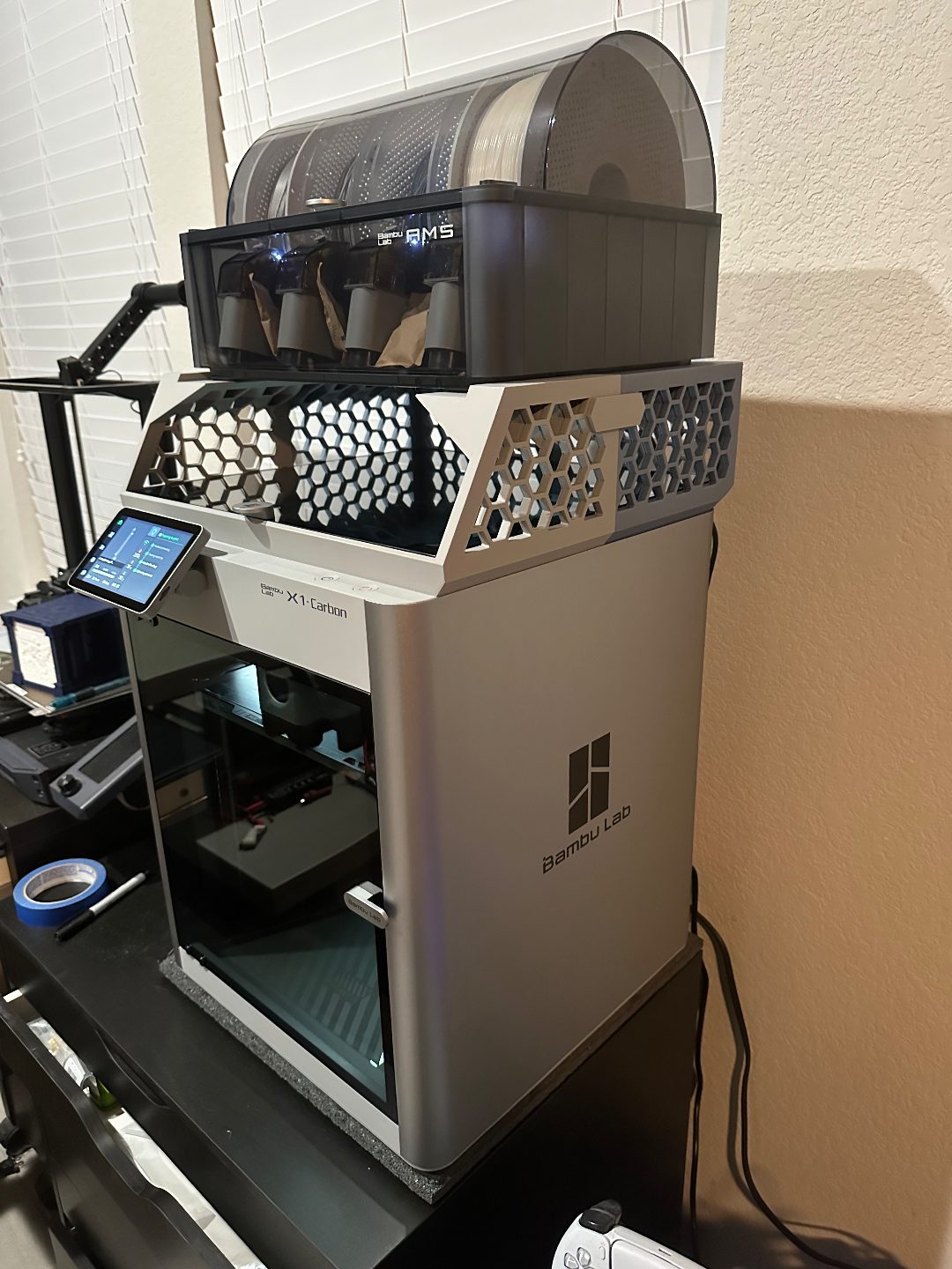#366 X3D-v2 Riser Bambu Lab X1 P1 AMS Stand — vue 1