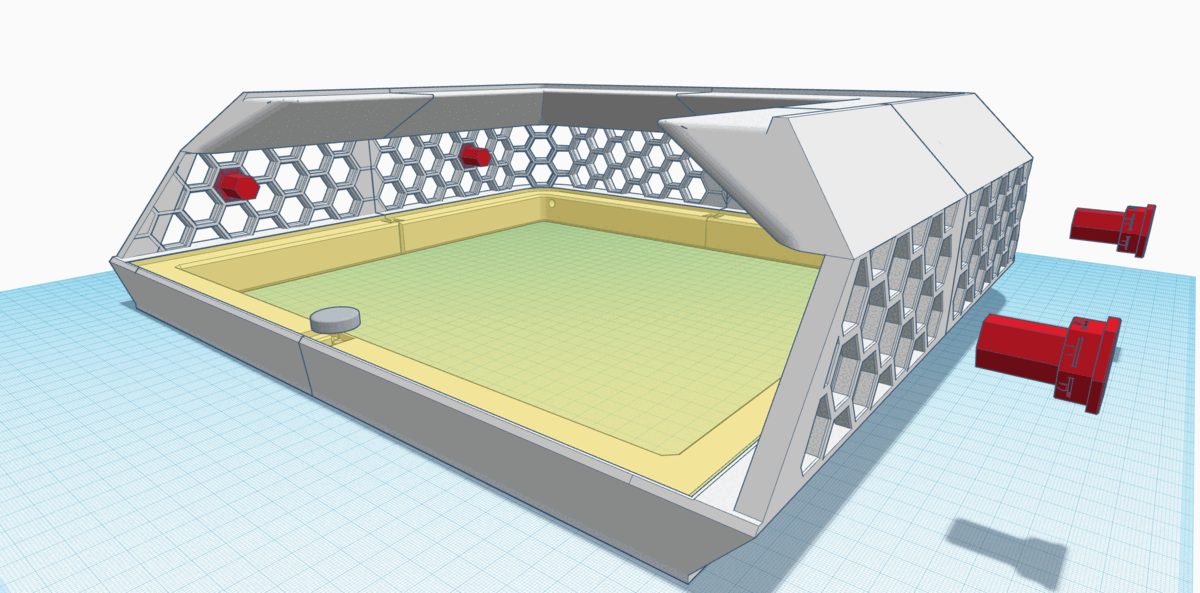 #366 X3D-v2 Riser Bambu Lab X1 P1 AMS Stand — vue 3
