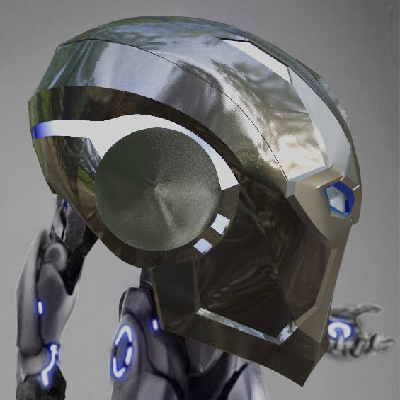 #380 Stealth Iron Man concept inspired Helmet — vue 4