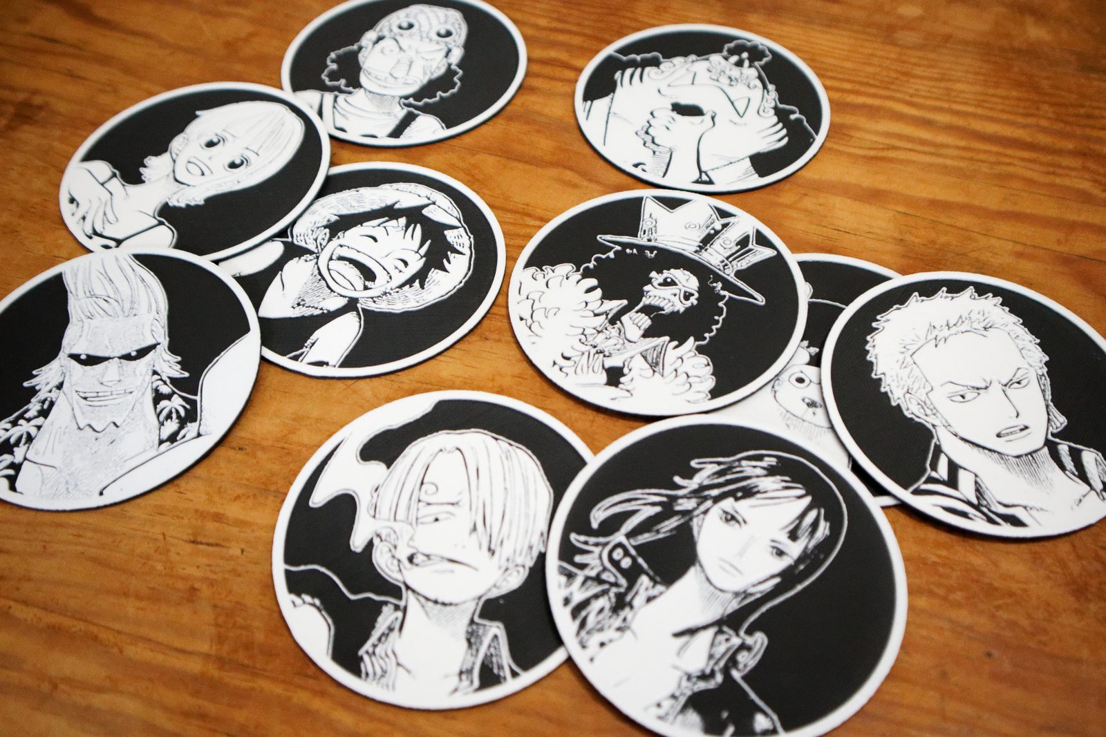 #381 Posavasos de One Piece 10 unidades Fan Art — vue 7