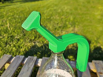 #389 Bottle watering spout - (print in place) — vue 3
