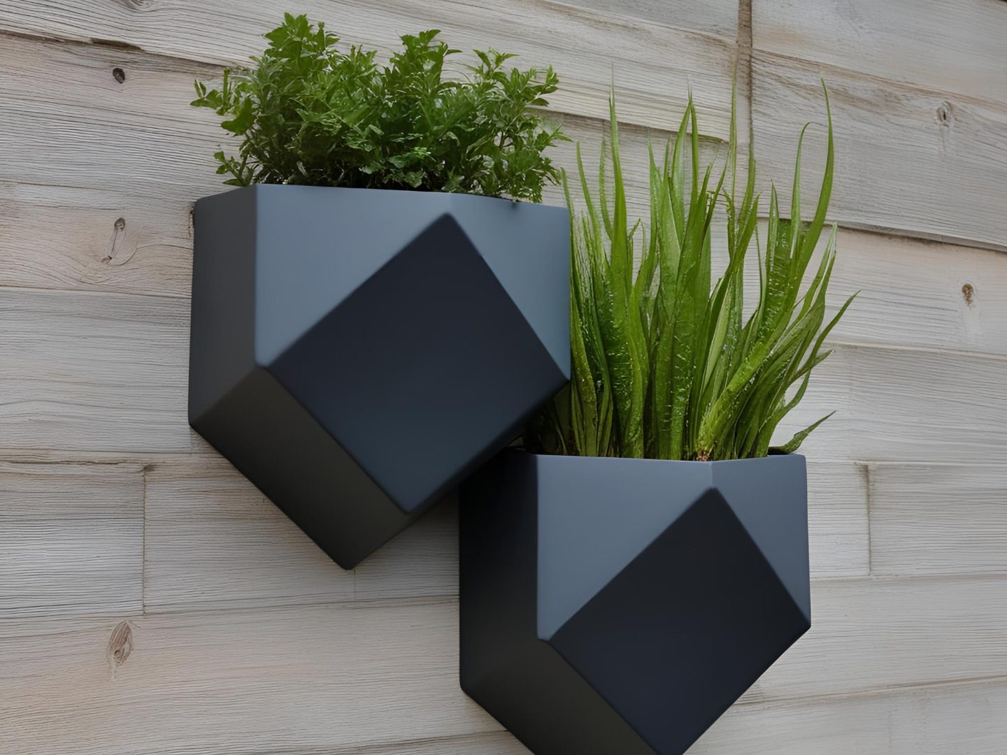 #390 Modern Wall Hanging Low Poly Planter — vue 2