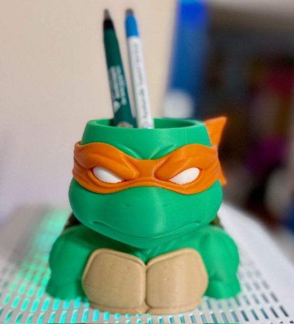 #392 Ninja Turtle Pen Holder – Fun & Customizable — vue 3