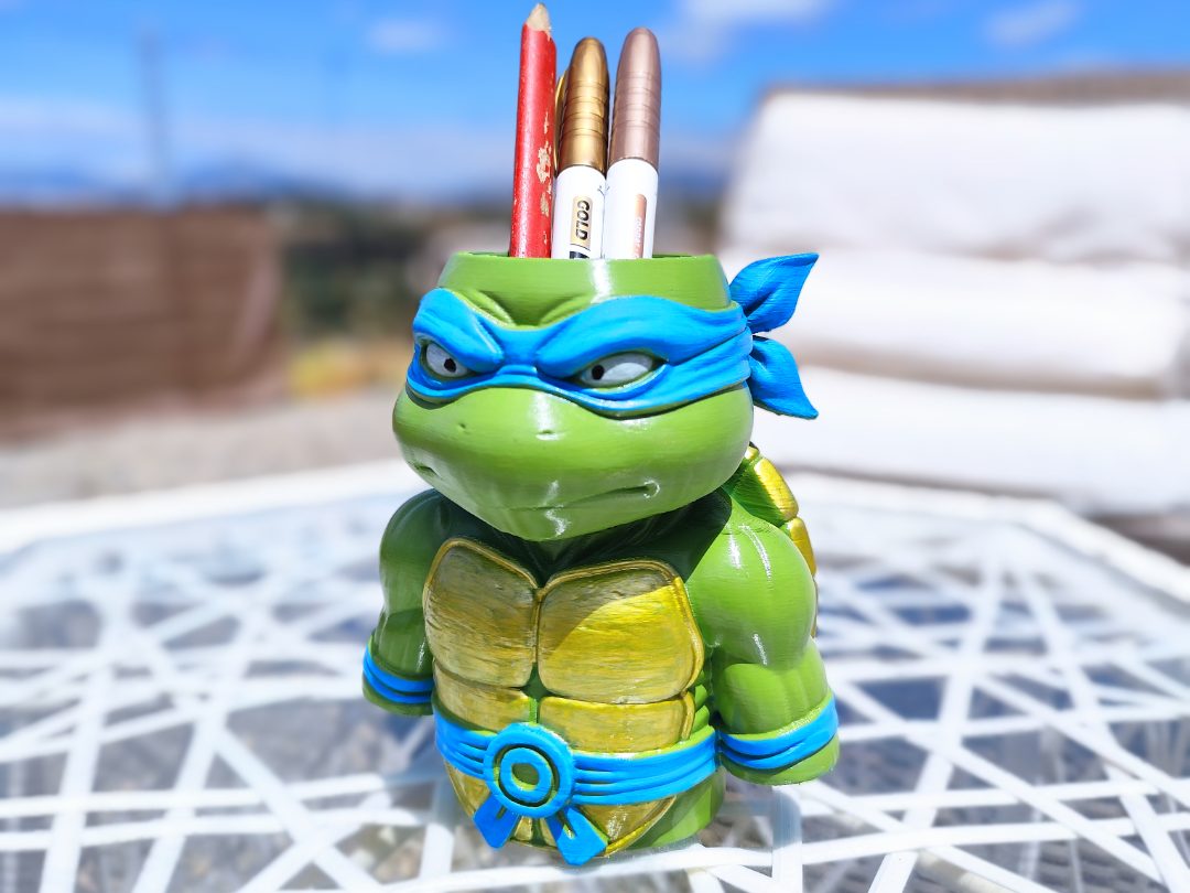#392 Ninja Turtle Pen Holder – Fun & Customizable — vue 6