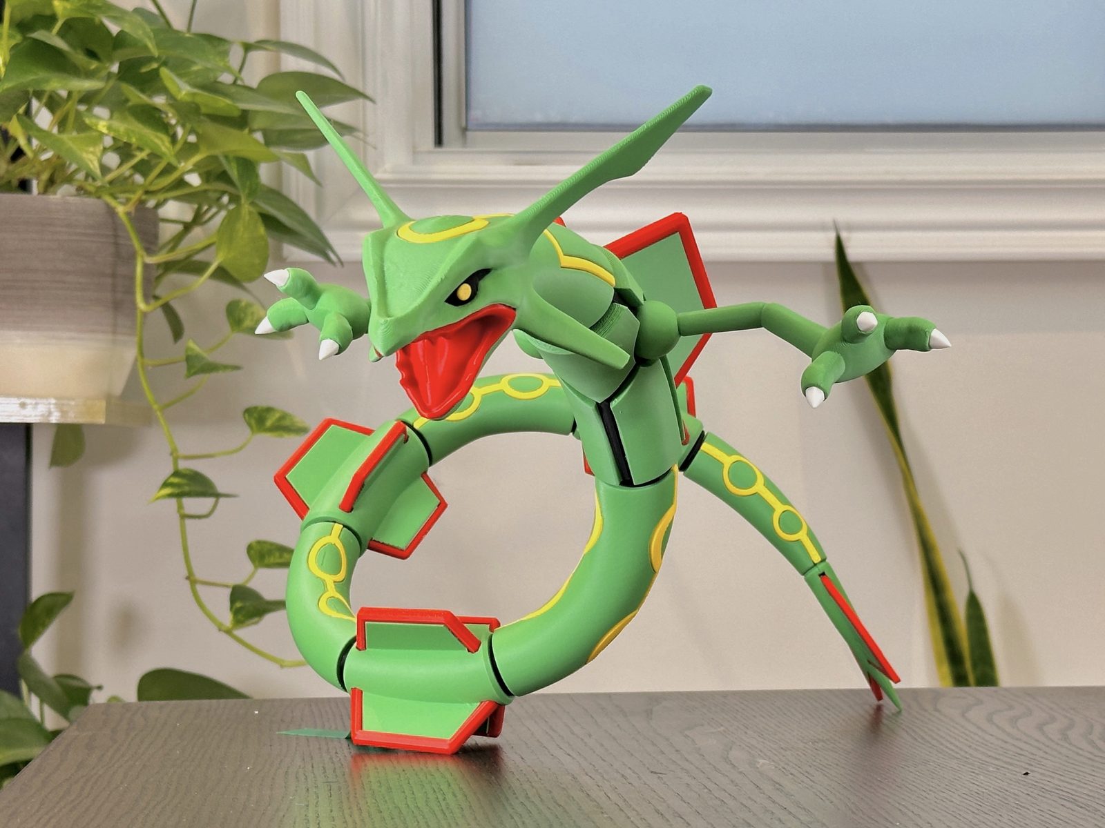#396 Rayquaza (Pokemon) Fully disassembled 23cm tall — vue 3