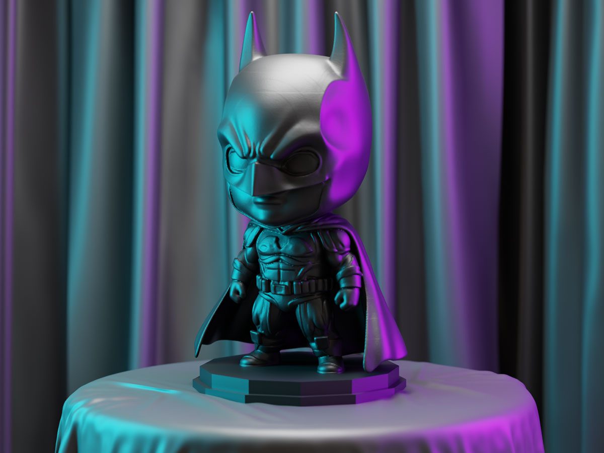#404 The Dark Knight Batman Inspired Chibi Figure — vue 2