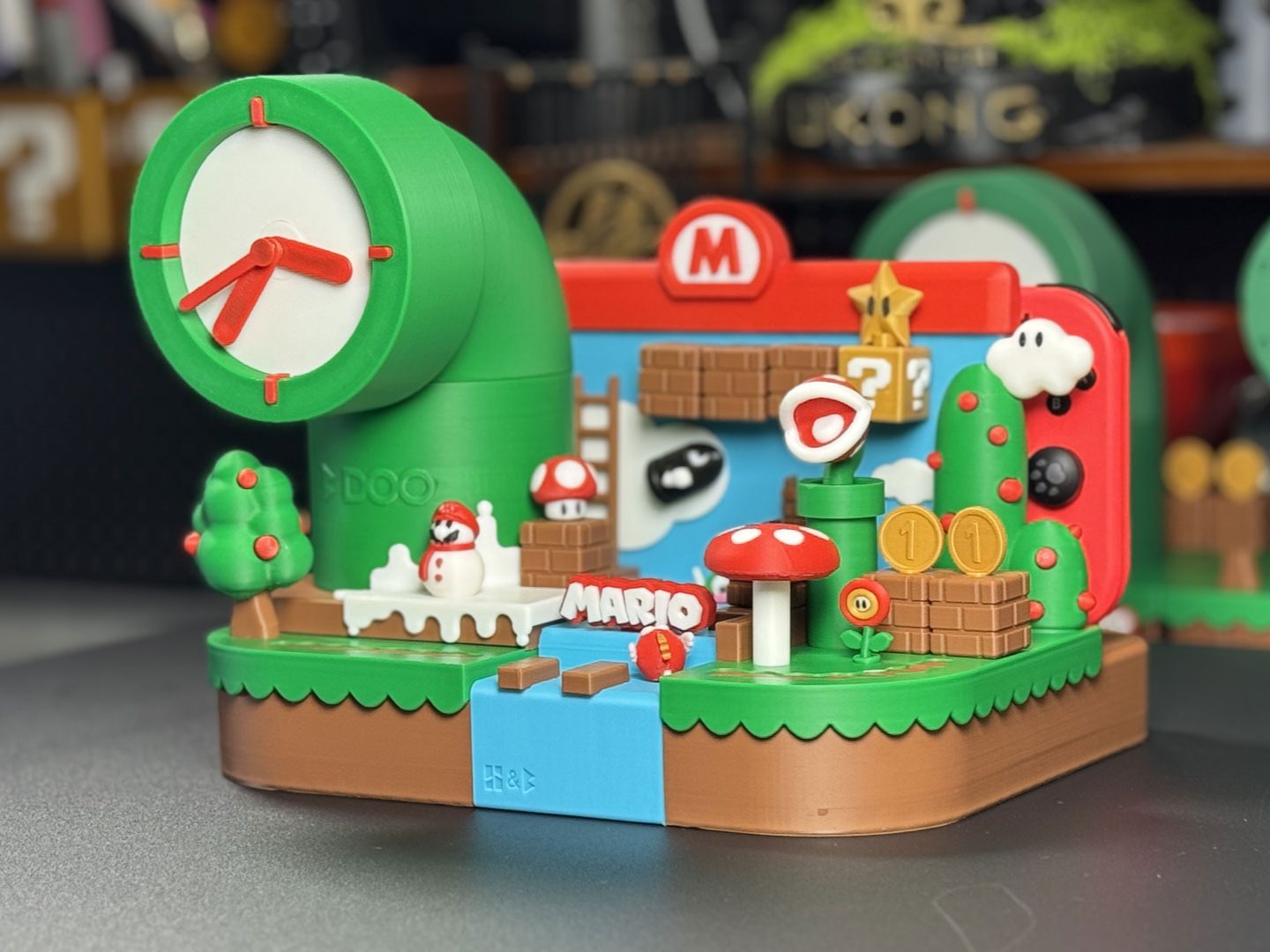 #409 Switch Mario creative clock base Panoramic version — vue 6