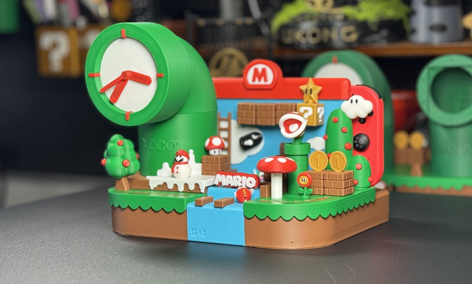 #409 Switch Mario creative clock base Panoramic version — vue 7