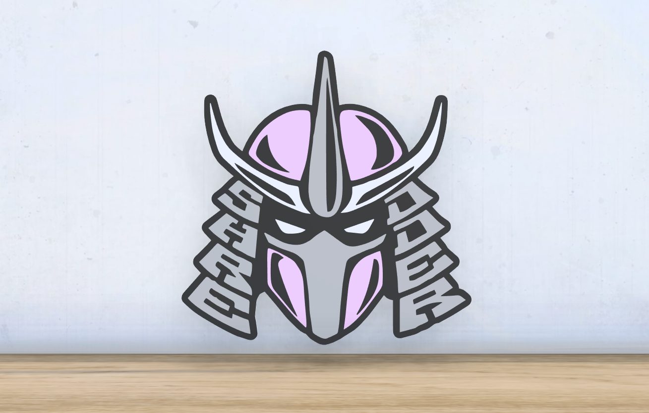 #444 Shredder- Layered - Word Wall Art — vue 1