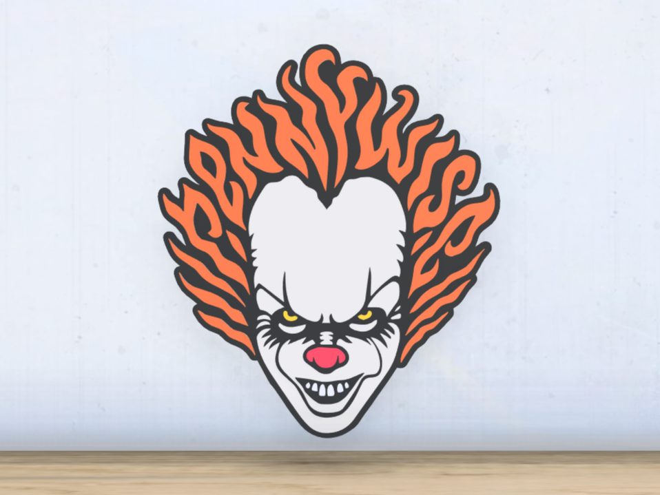 #445 Pennywise - Layered - Word Wall Art — vue 2