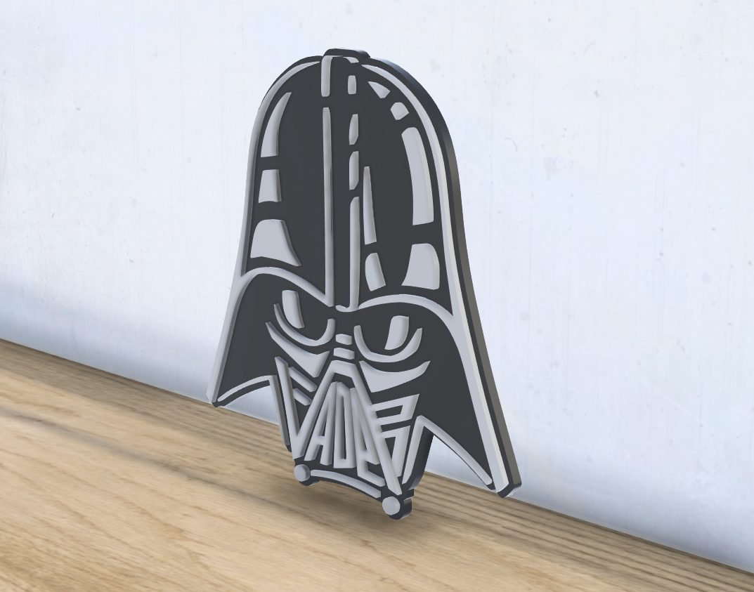 #446 Darth Vader - Layered - Word Wall Art — vue 3