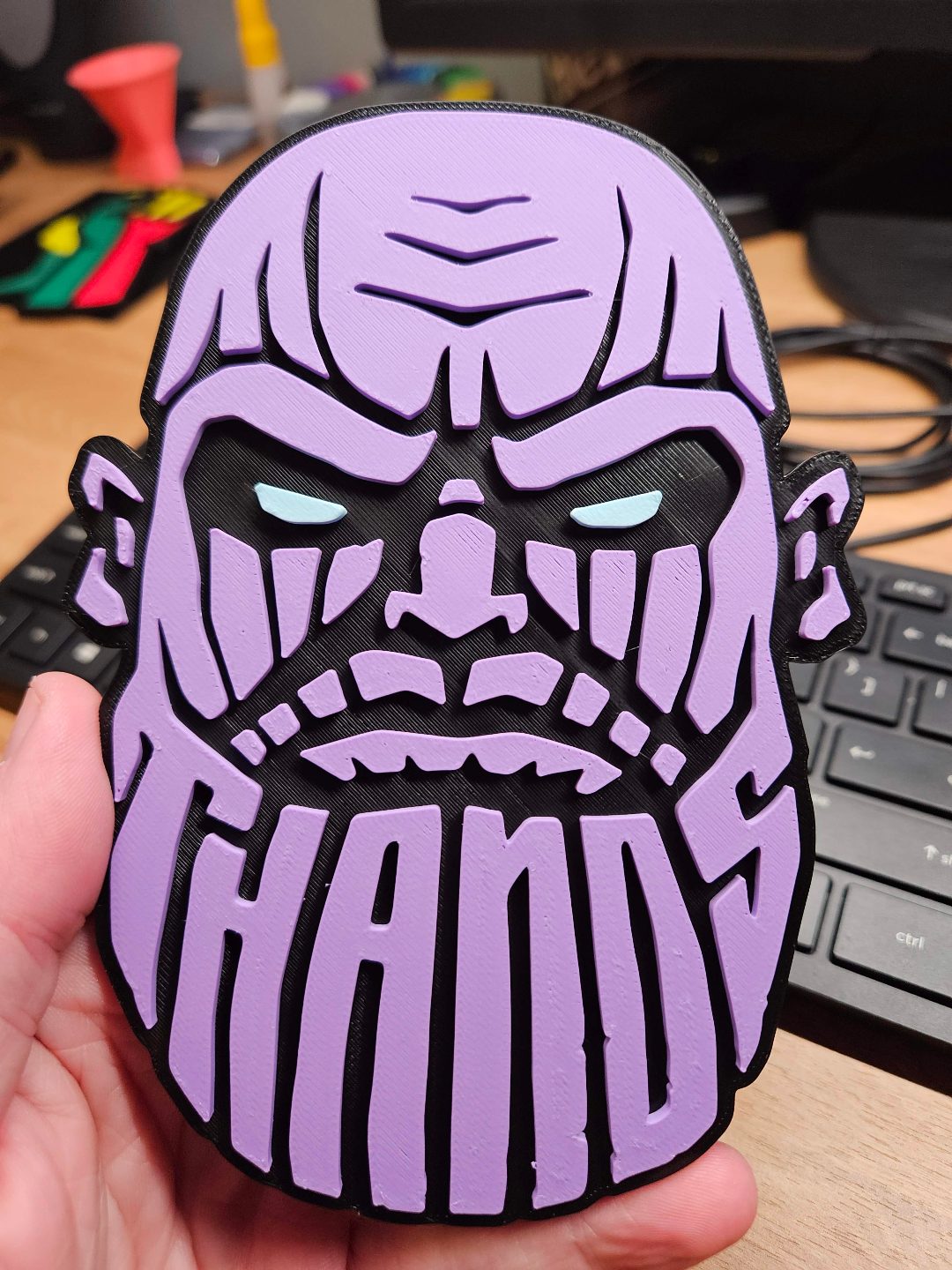 #457 Thanos - Layered - Word Wall Art — vue 4