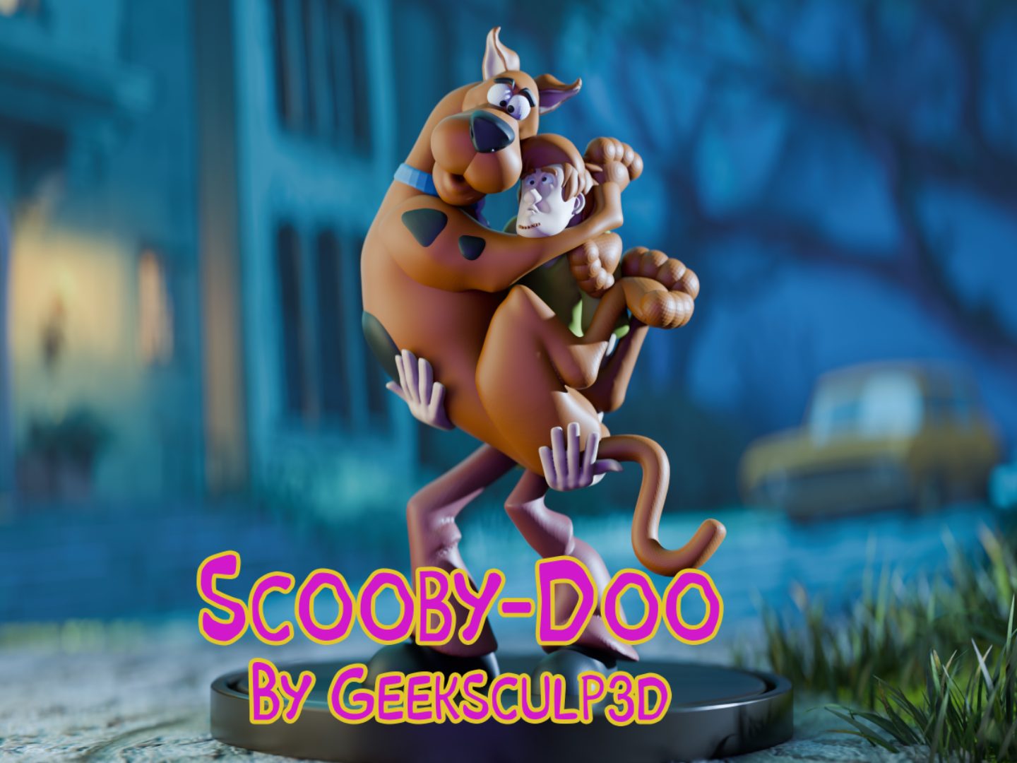 #466 Scooby-Doo and Shaggy Collectible Fan Art Figurine — vue 2