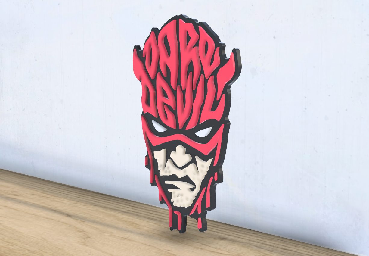 #468 Daredevil - Layered - Word Wall Art — vue 4