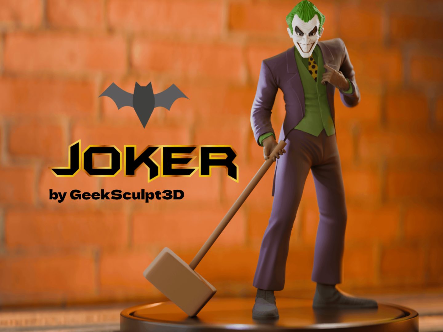 #471 Joker Figure with a Hammer - Superhero Collectible — vue 2