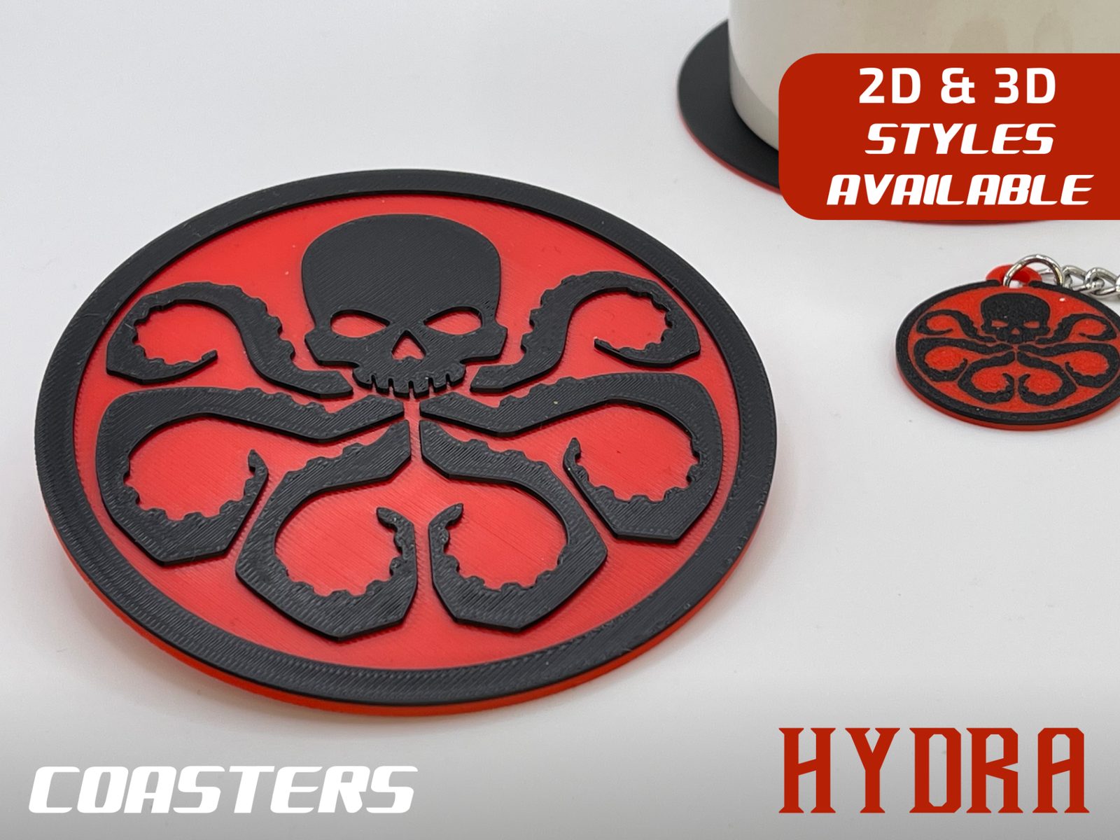 #473 Hydra Coasters 2D 3D - Marvel — vue 4
