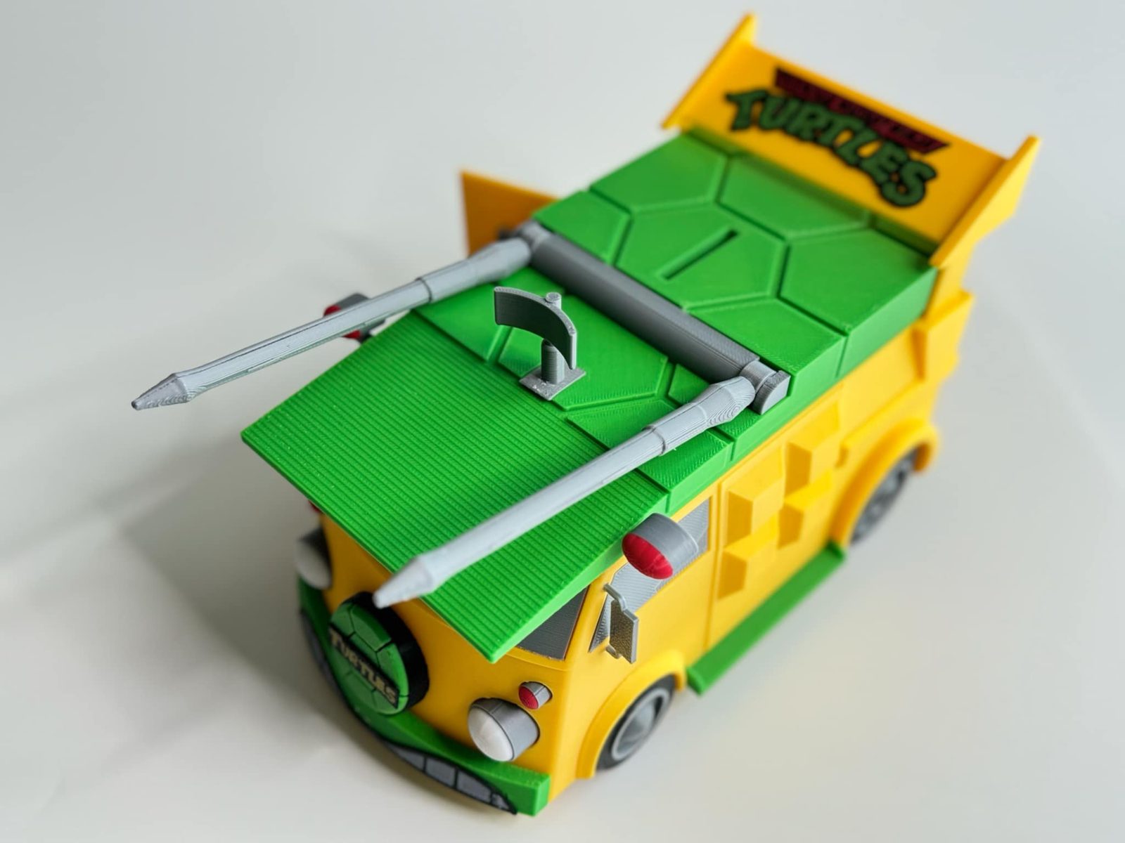 #495 Ninja Turtles Party Wargon (Turtle van) Coin Bank — vue 9