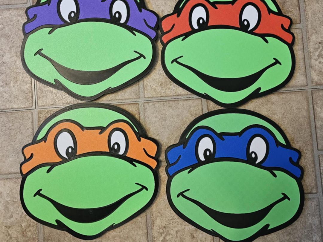 #497 TMNT Head - Wallpiece — vue 1