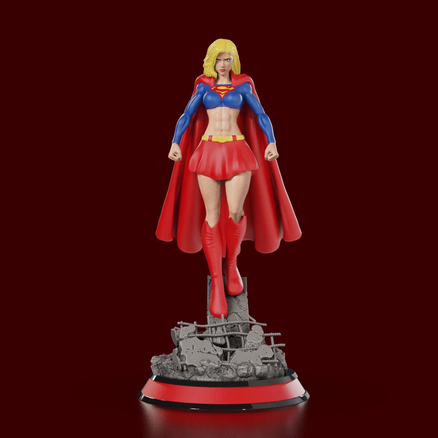 #503 Supergirl Bombshell (Pin-Up) 2 Prints color non — vue 7