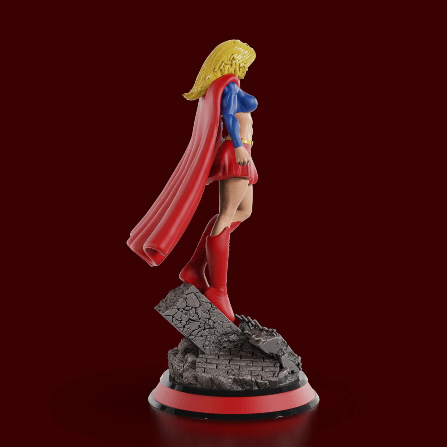 #503 Supergirl Bombshell (Pin-Up) 2 Prints color non — vue 12