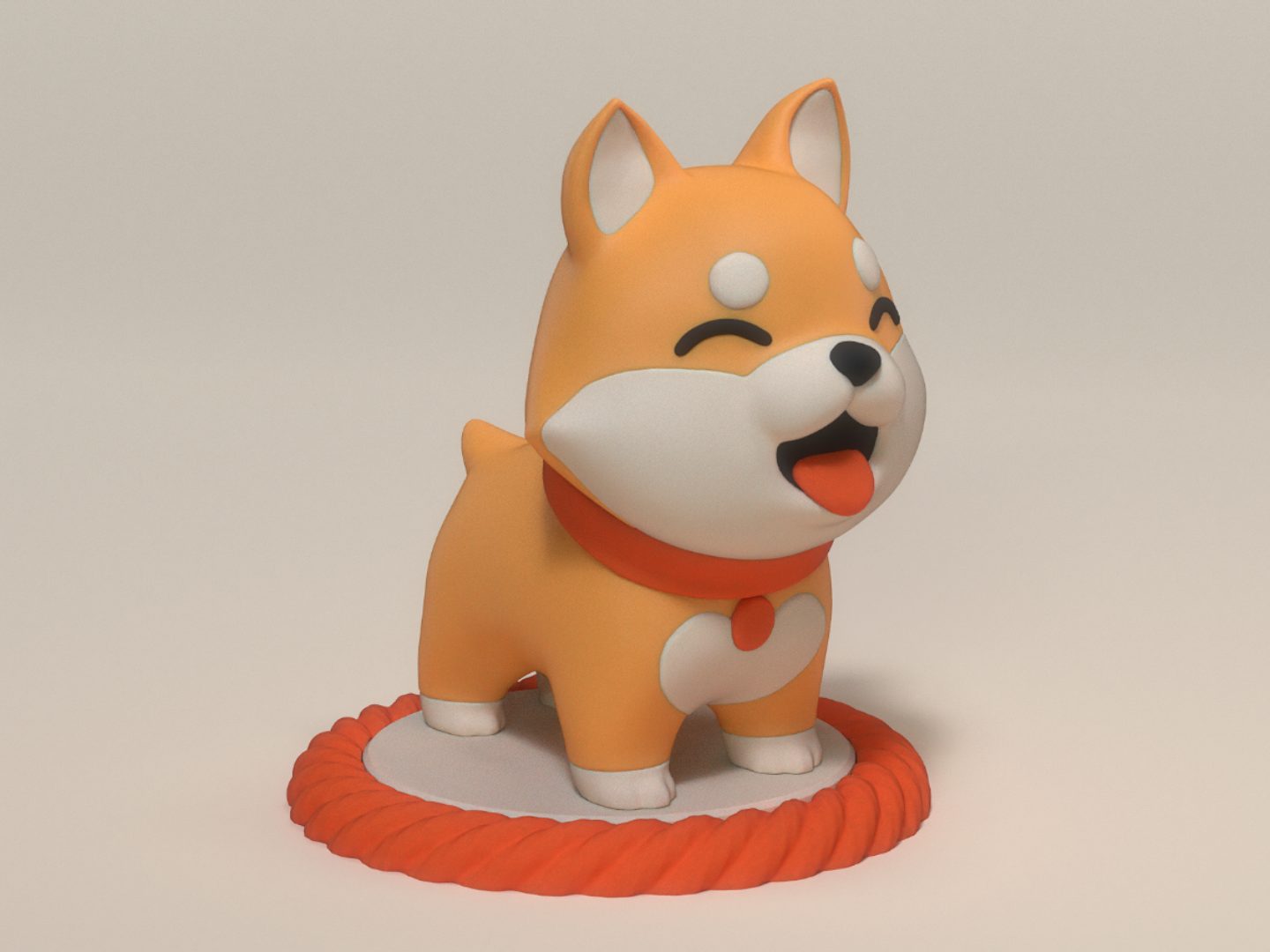 #519 Cartoon_small_dog_Shiba_Inu — vue 4
