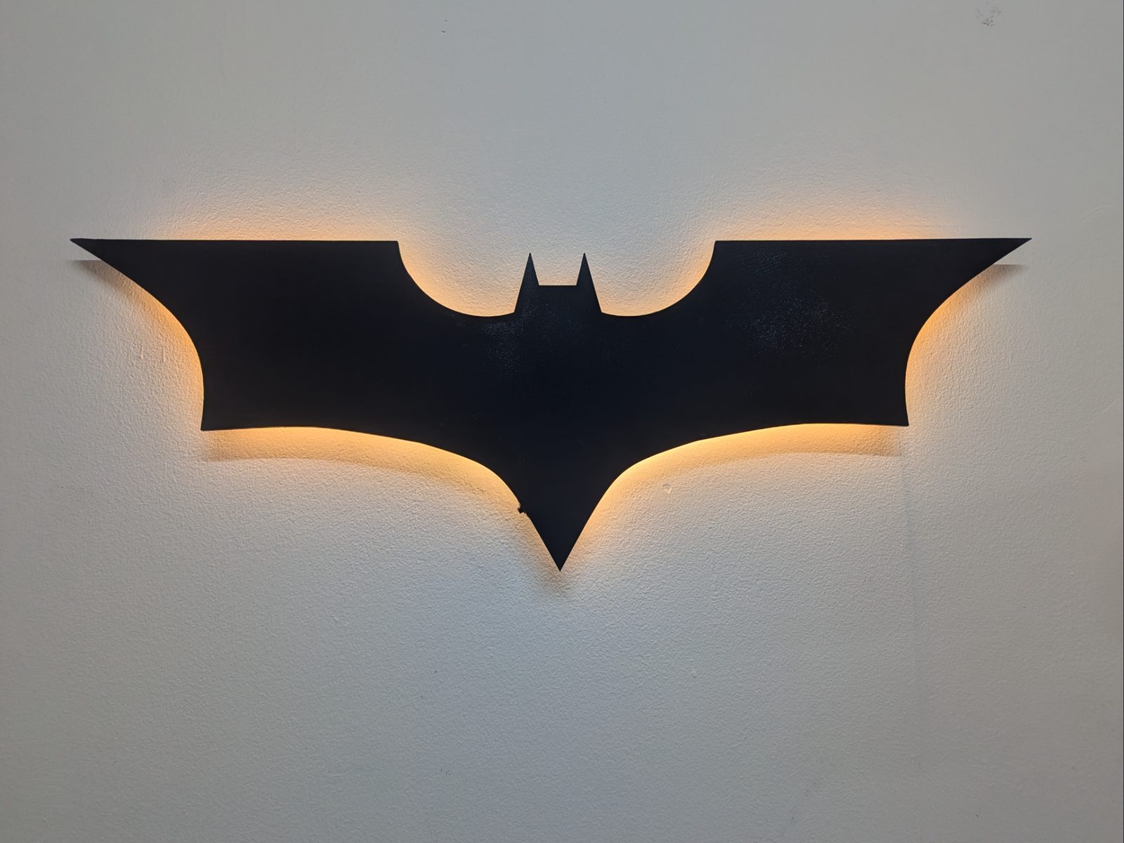 #546 Batman Inspired Sign LED with Wall Mount — vue 3